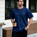 Short Sleeve Top Modern Muslim Kurta Laluan Angin Casual T-Shirt