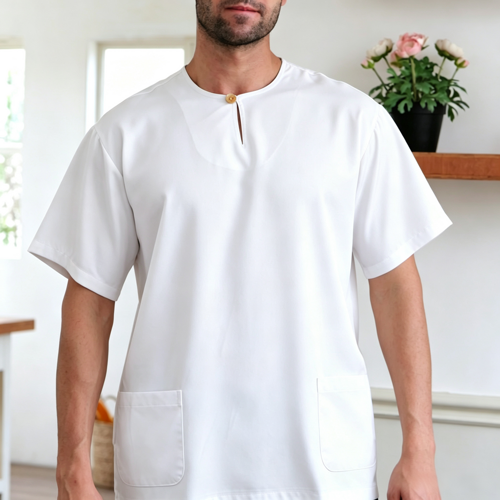 Stop Ironing. Upgrade to the Ultimate Minimalist White Kurta.