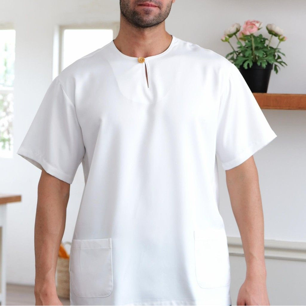 Button Ironless Kurta – Premium Abloh Crepe Fabric, Relaxed Fit