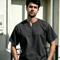 Comfy V-Neck Men's Prayer Shirt - Moisture-Wicking Casual Kurta