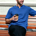 Crease-Resistant Short Sleeve Thobe - Elegant Smart-Casual Islamic Shirt